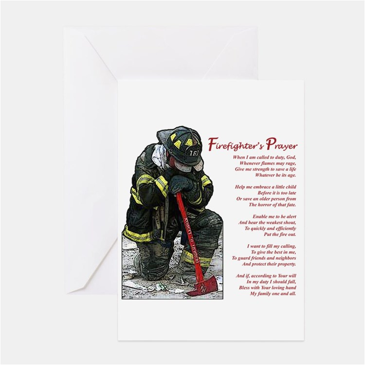 firefighter greeting cards