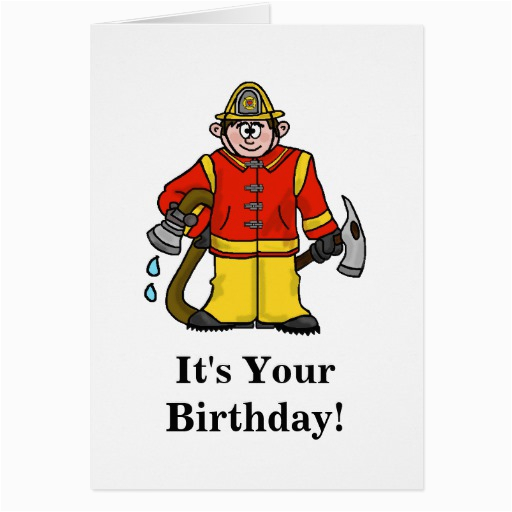 the gallery for gt fireman birthday cards