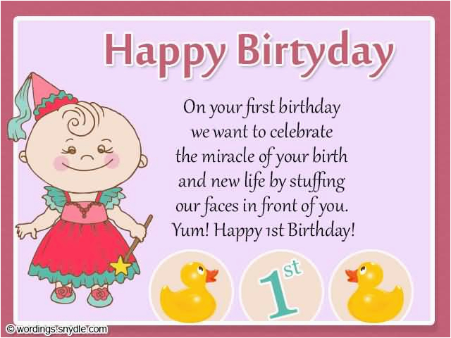 message for baby girl 1st birthday