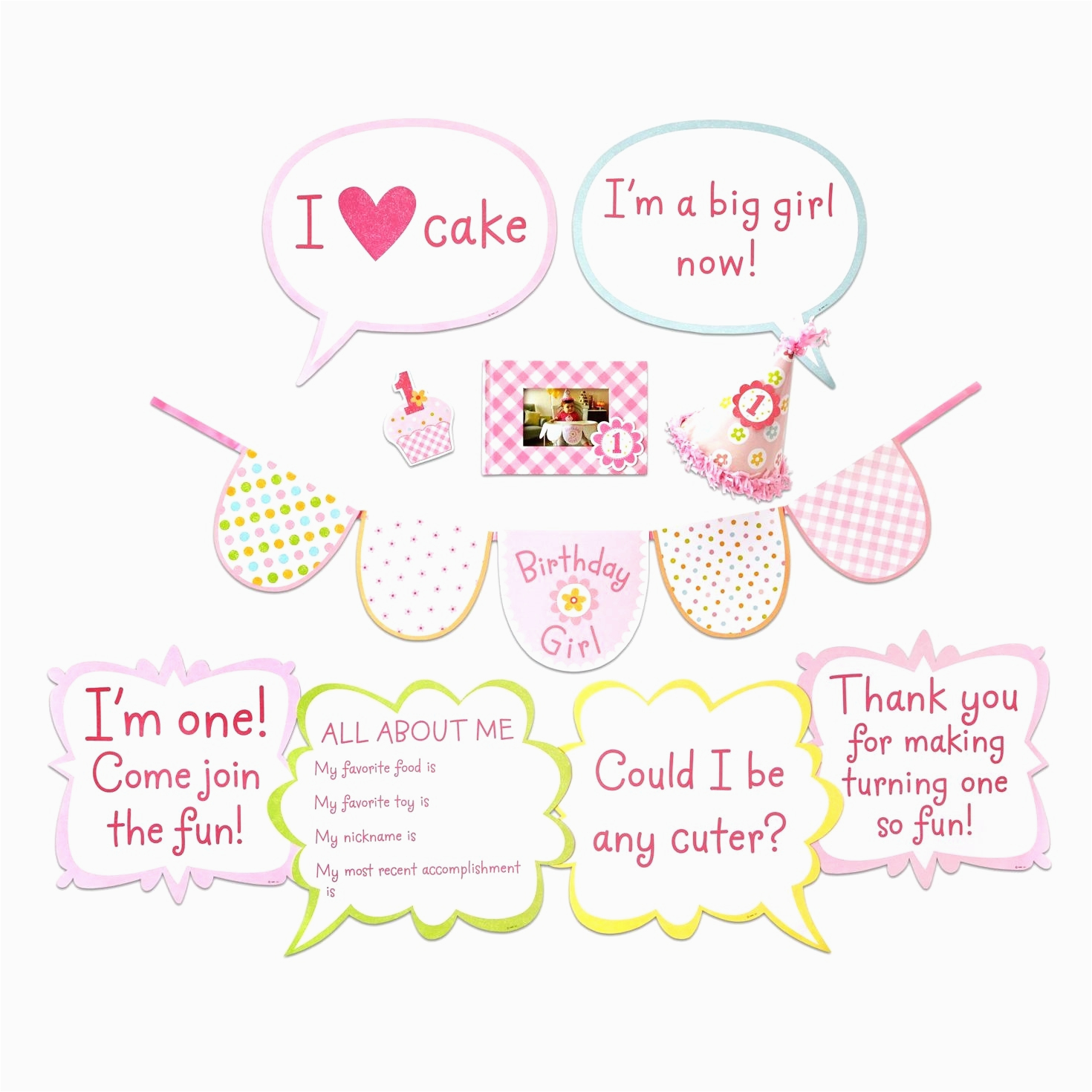 baby girl 1st birthday card messages
