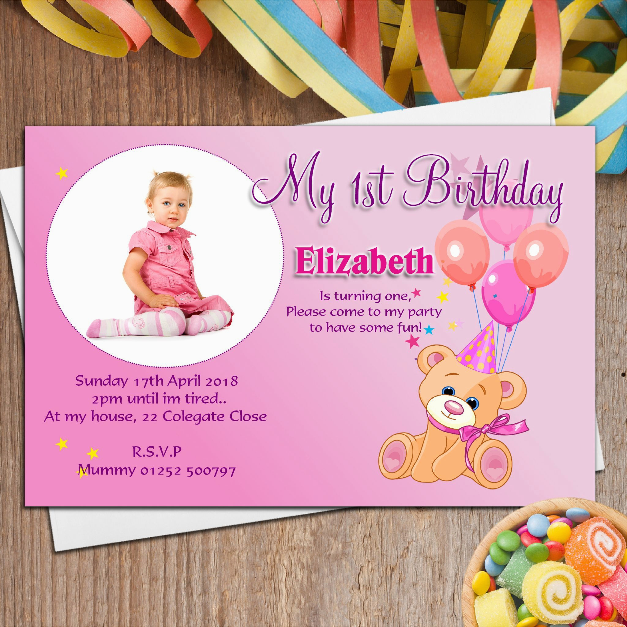 1st birthday invitation cards for baby boy in india
