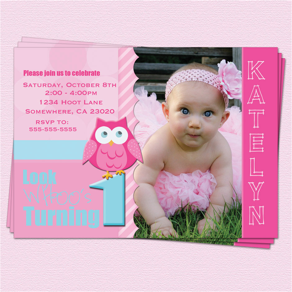 First Birthday Invite Ideas Owl 1st Birthday Invitations Ideas