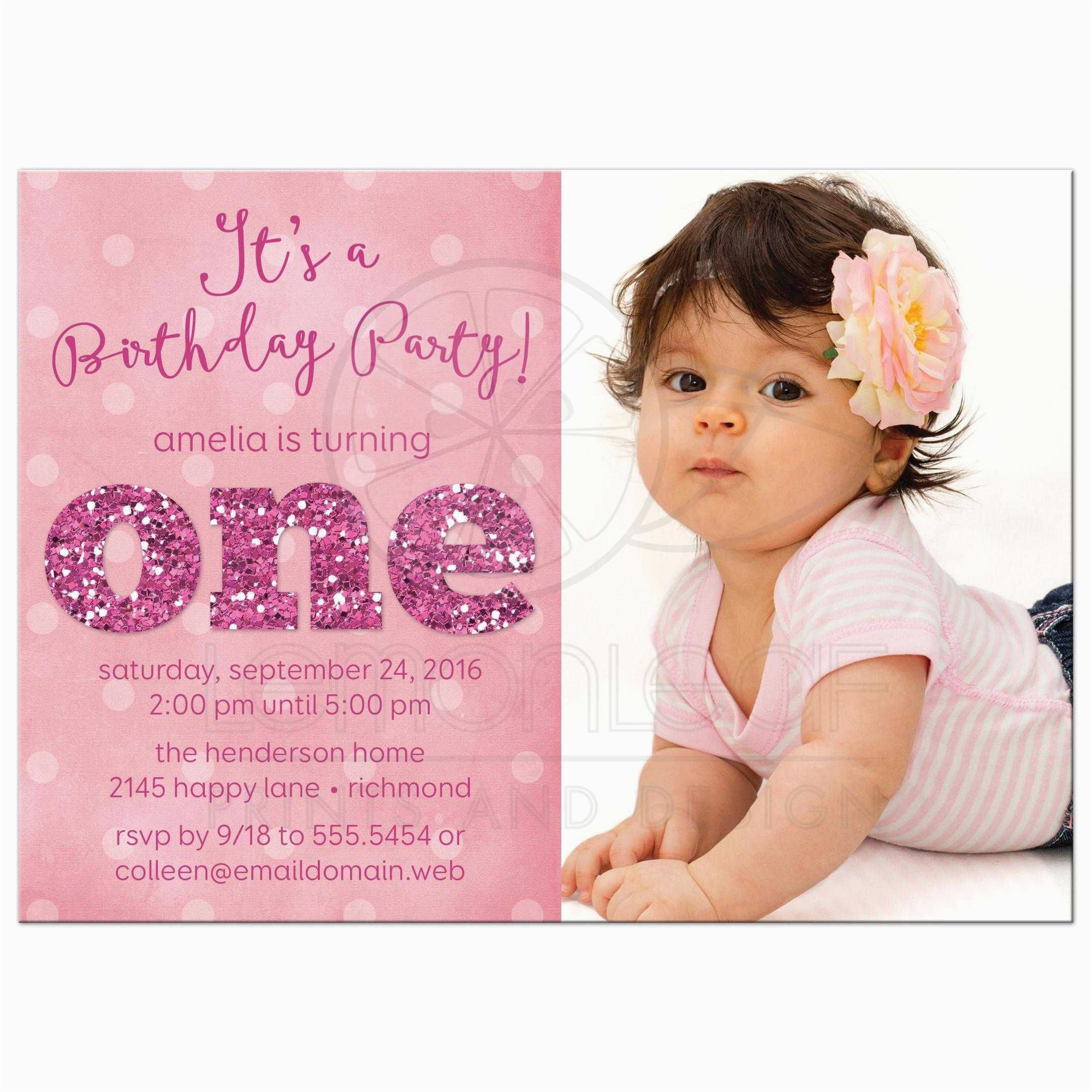 First Year Birthday Invitation Quotes 1st Birthday and Baptism