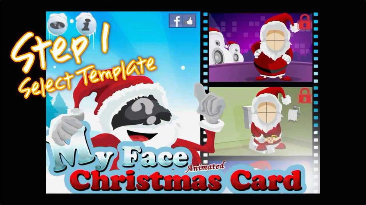 animated christmas cards with your face