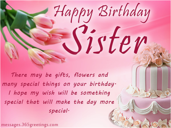 Best Birthday Card Messages For Sister