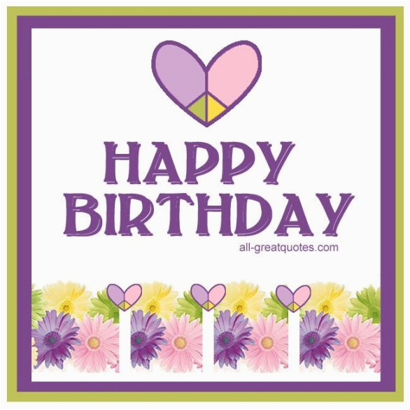 free birthday card for facebook wall