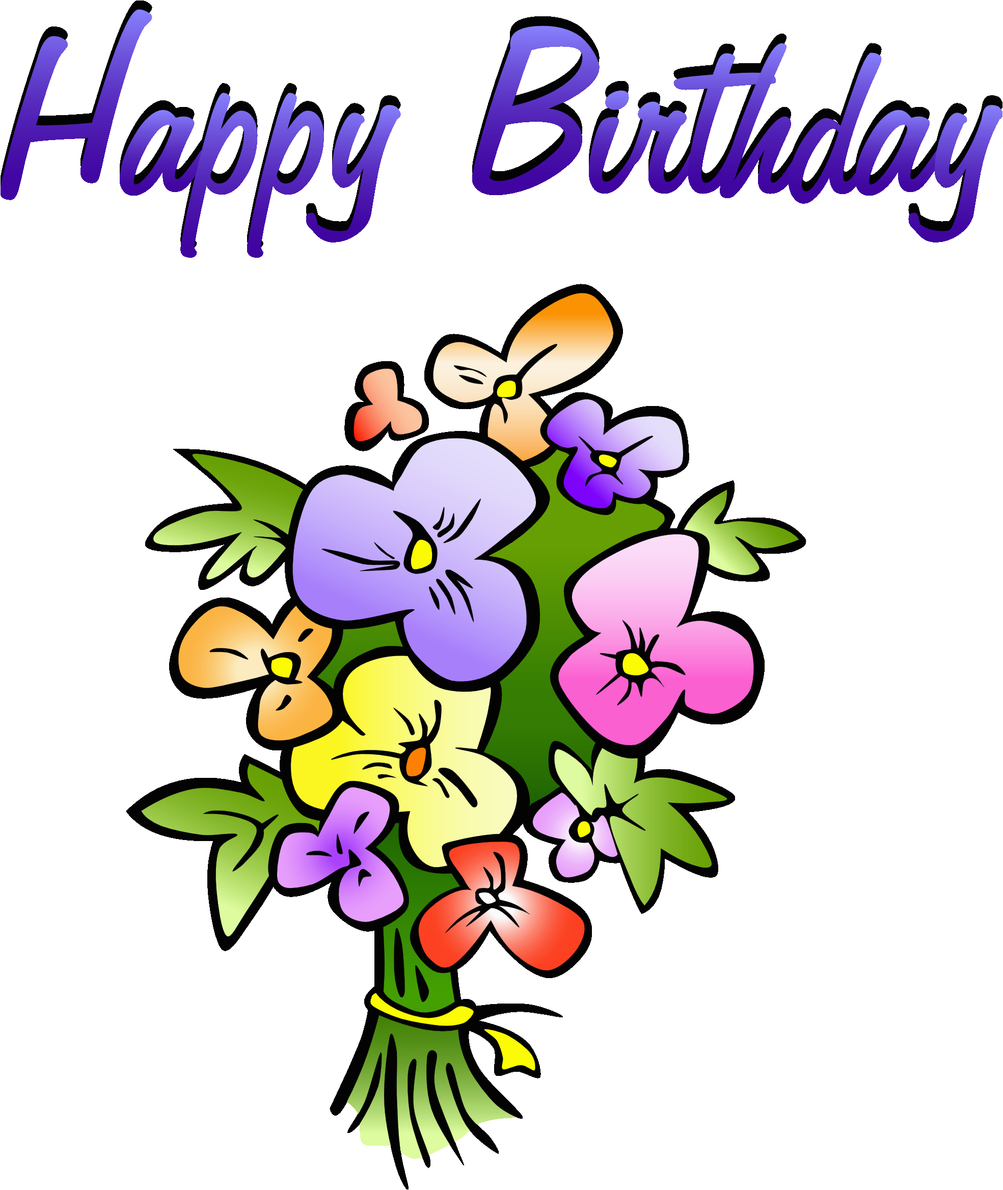 birthday flowers clipart clipart panda free clipart images