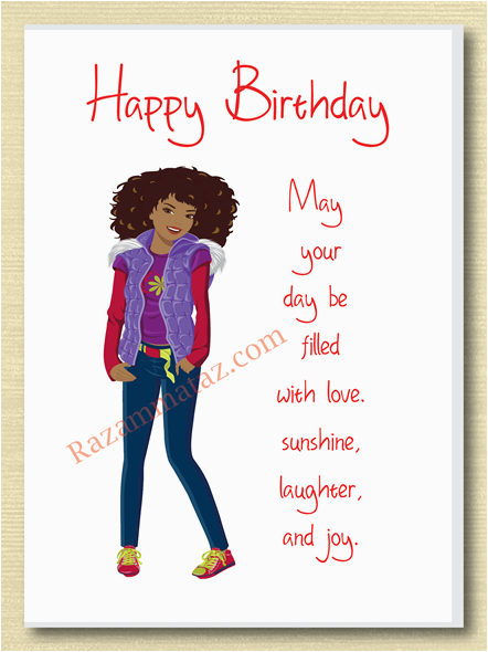 african american girl birthday card f african birthday