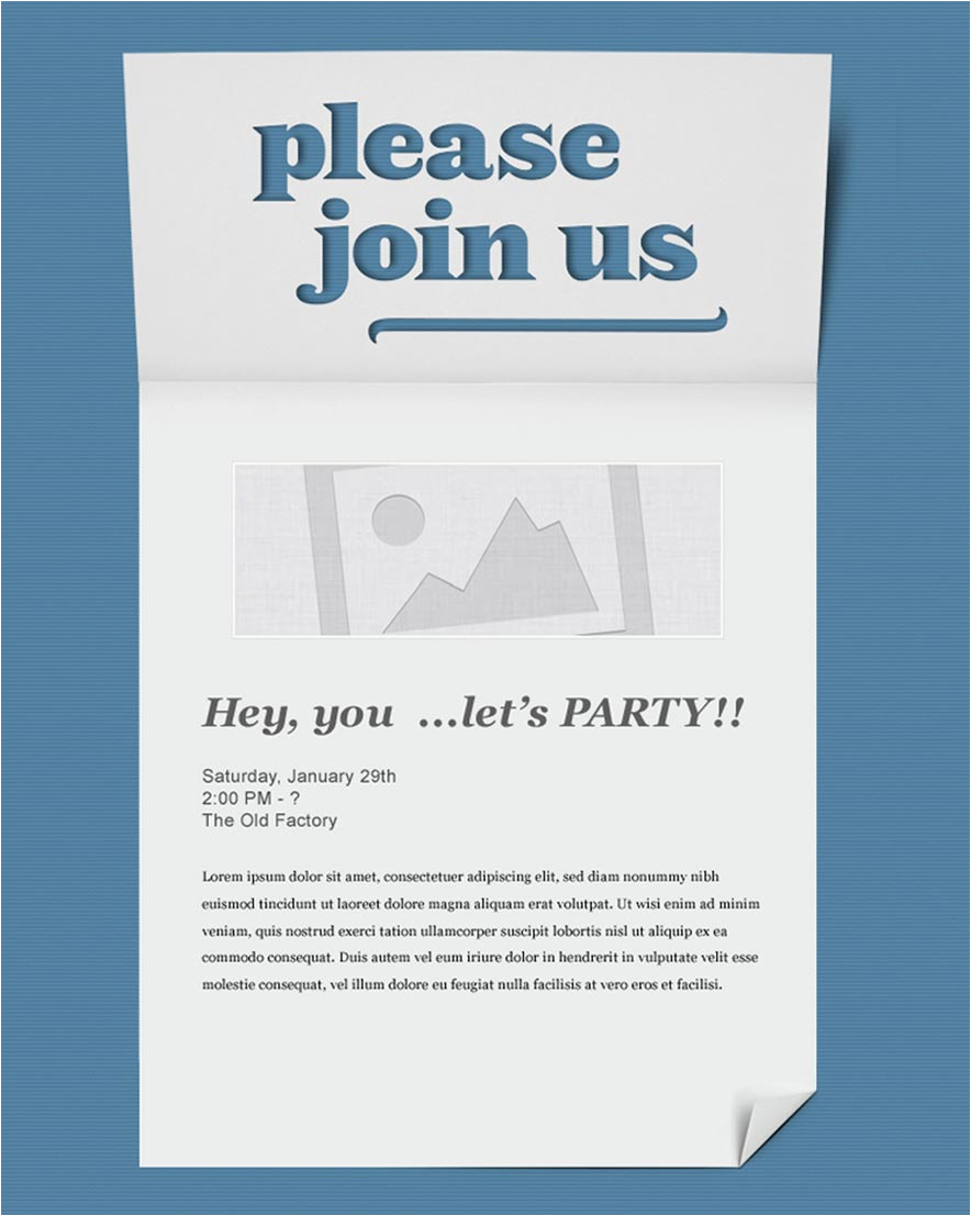 email event invitation template