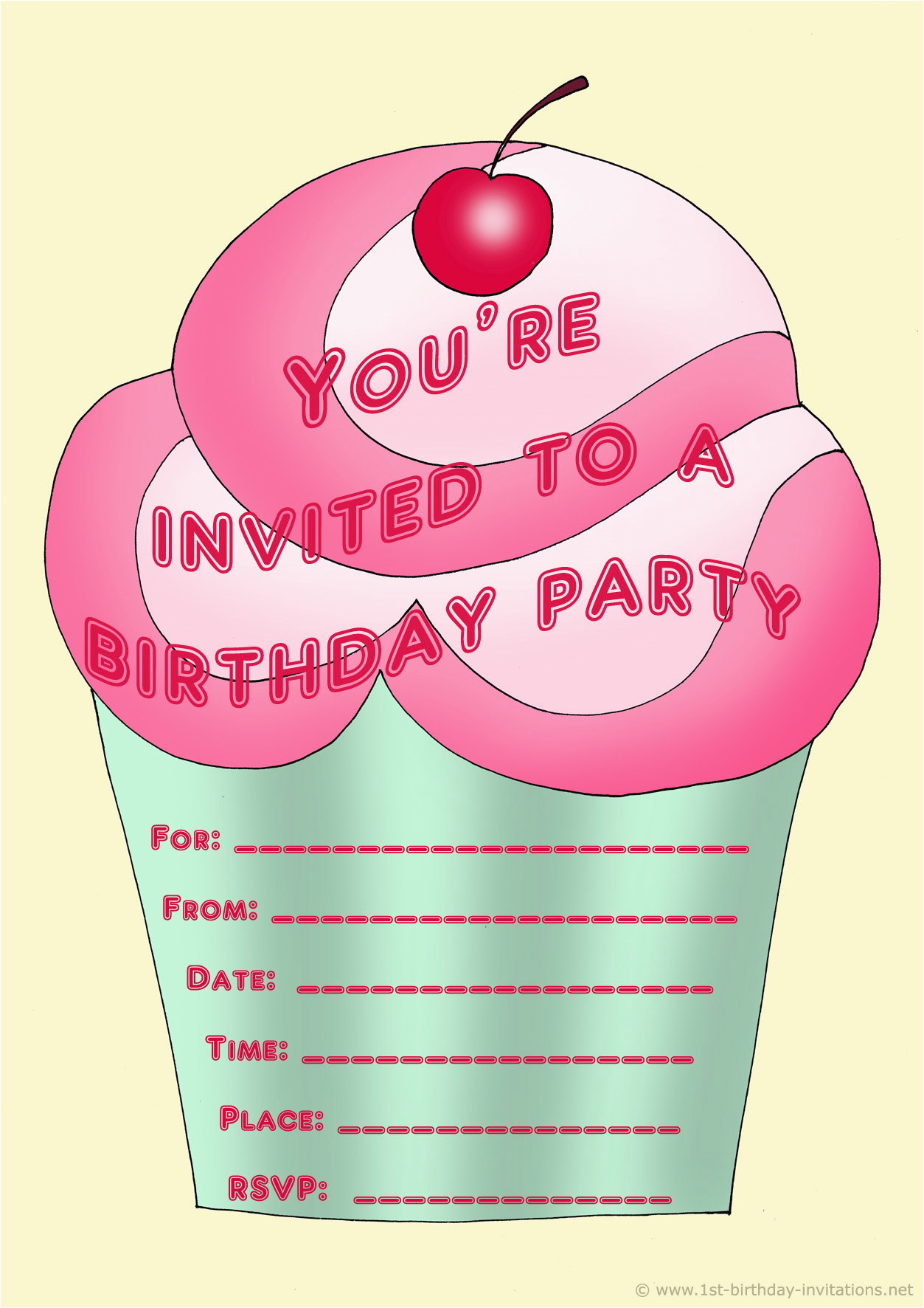 Free Personalized Birthday Invitations Printable Personalized Birthday Invitations for Kids 1st