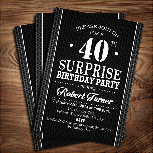 24 40th birthday invitation templates psd ai free