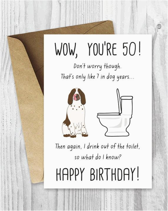 Printable 50th Birthday Cards