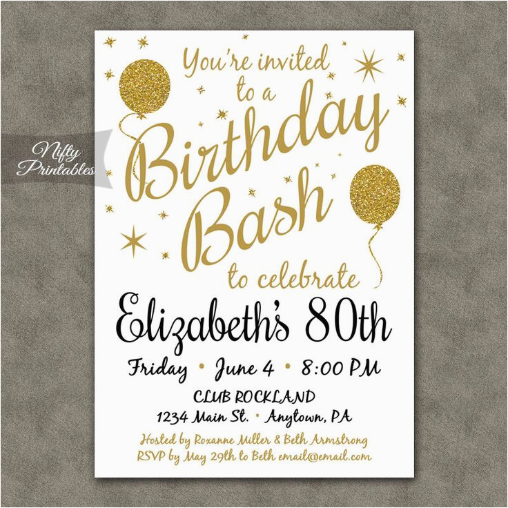 best 25 80th birthday invitations ideas on pinterest