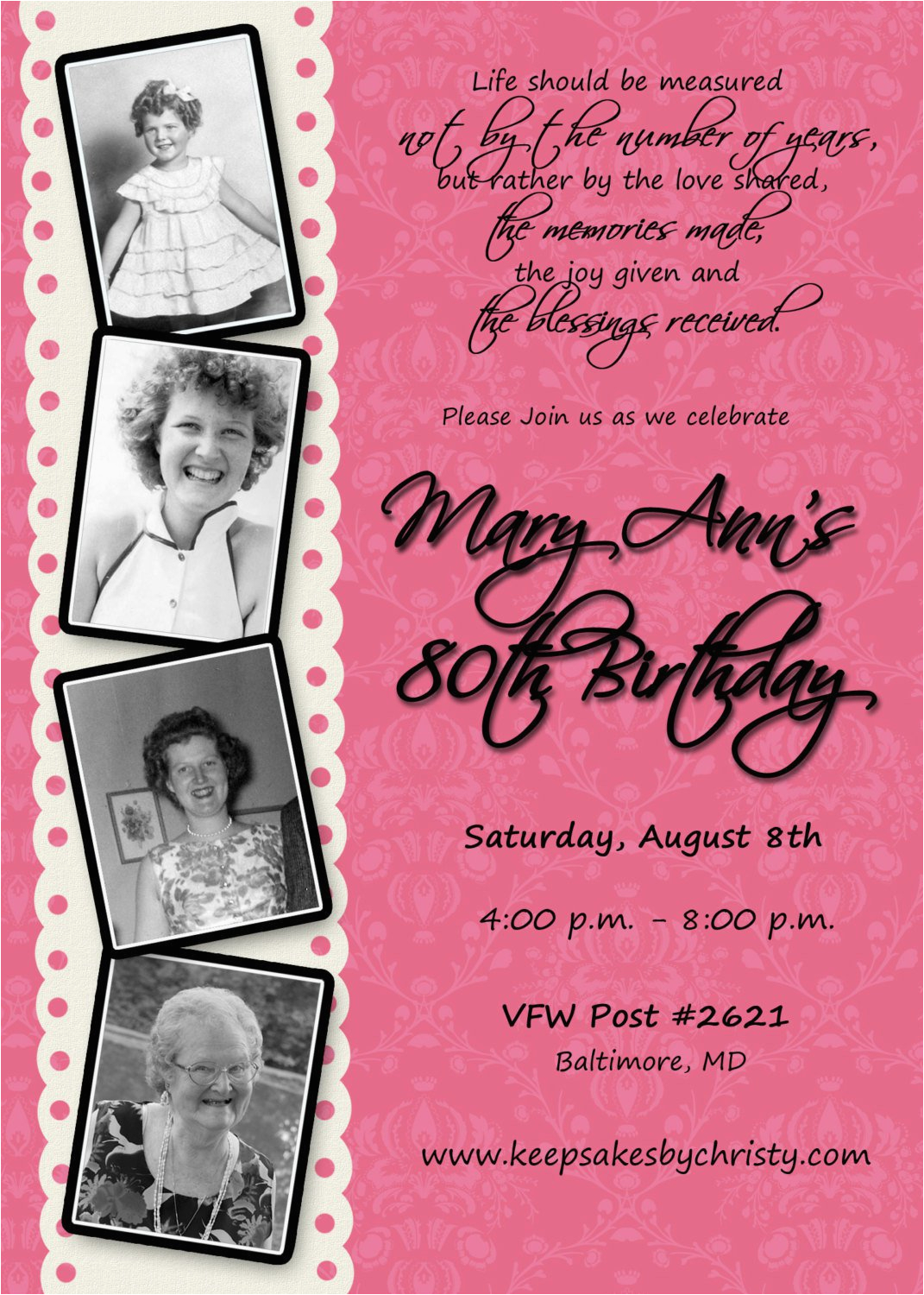 90th birthday invitations free