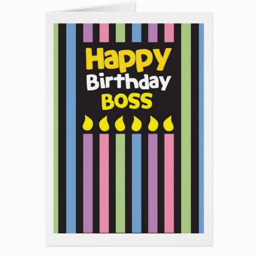happy birthday boss greeting card 137692146650650601