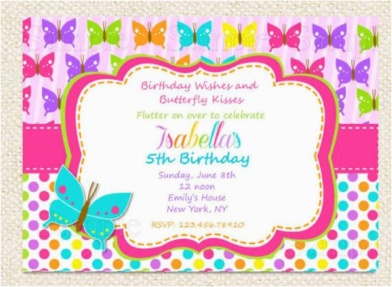 butterfly birthday invitations
