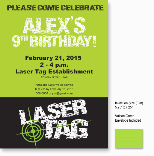 post laser tag invitations free printable 302645