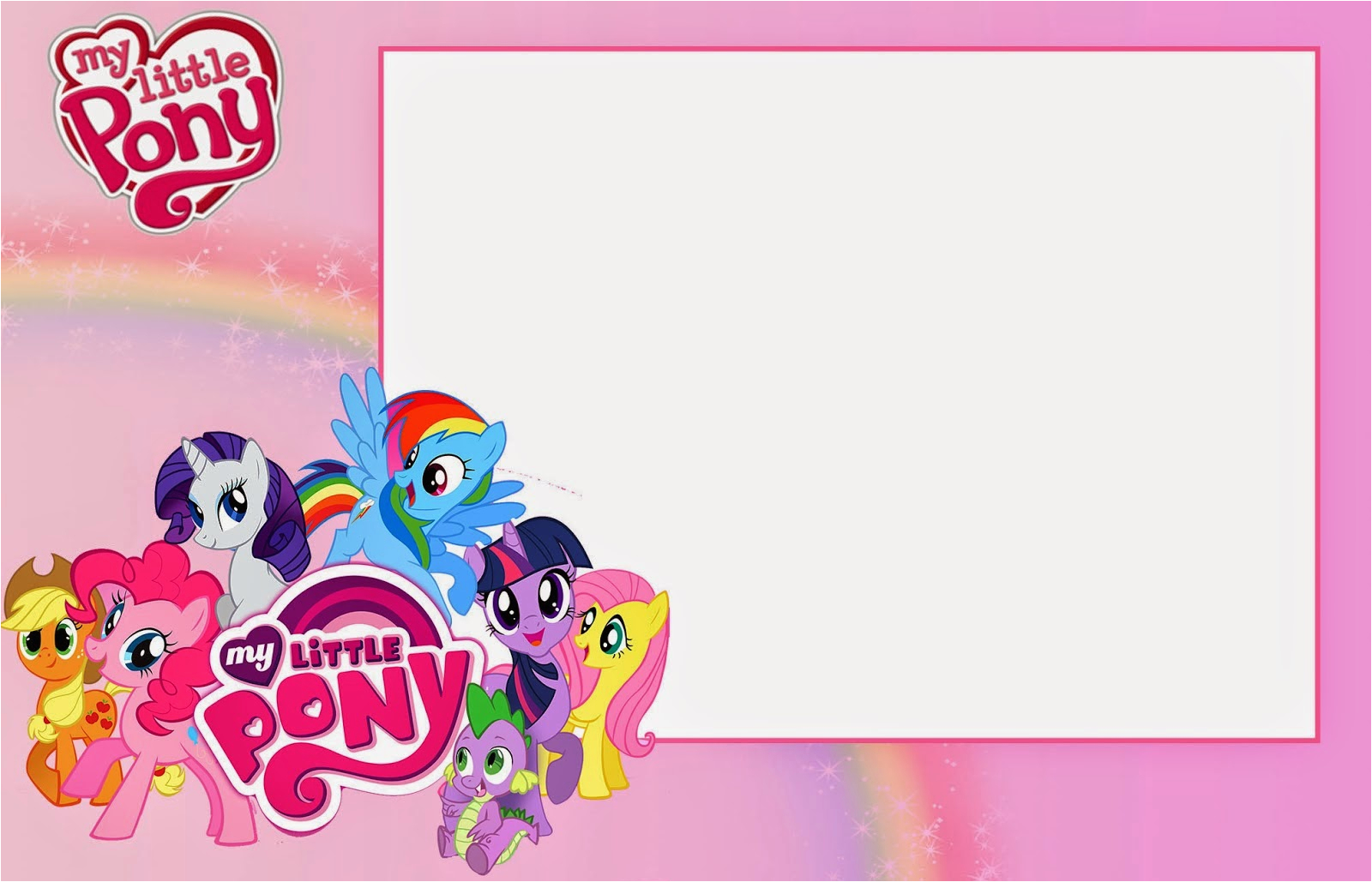 my little pony party free printable