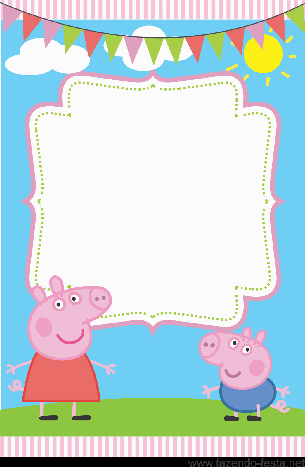Free Printable Peppa Pig Birthday Invitations 1000 Images About Peppa Pig On Pinterest Coloring