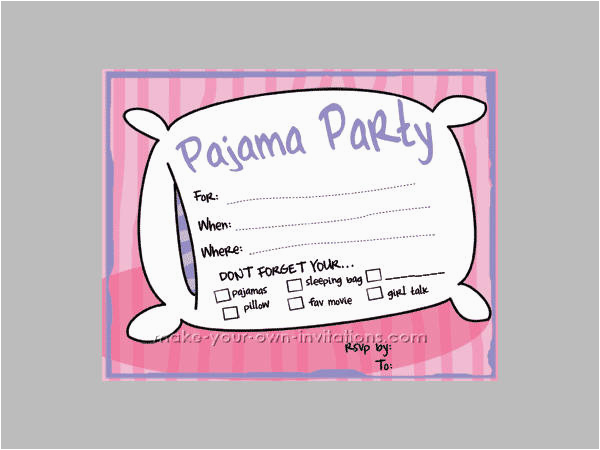 14 slumber party invitation designs templates psd ai