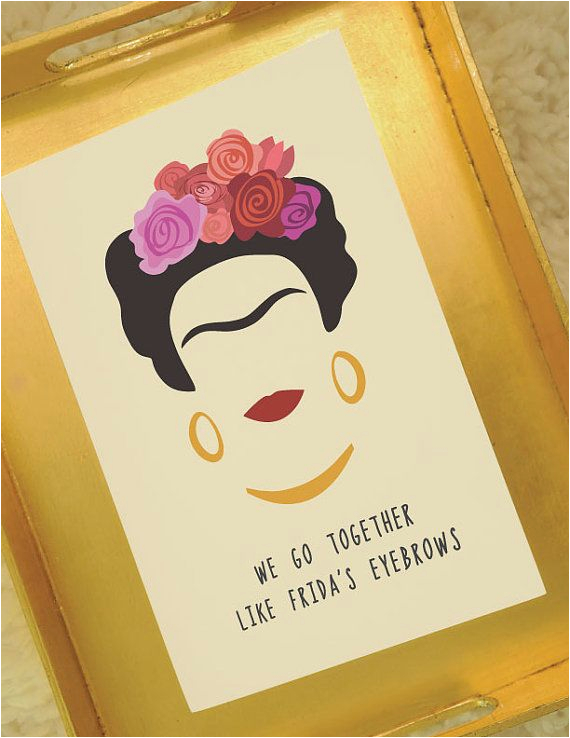 frida kahlo card frida 39 s eyebrows greeting card