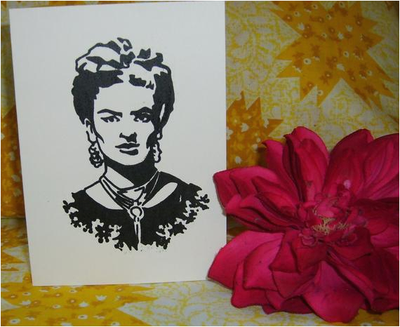 frida kahlo greeting card