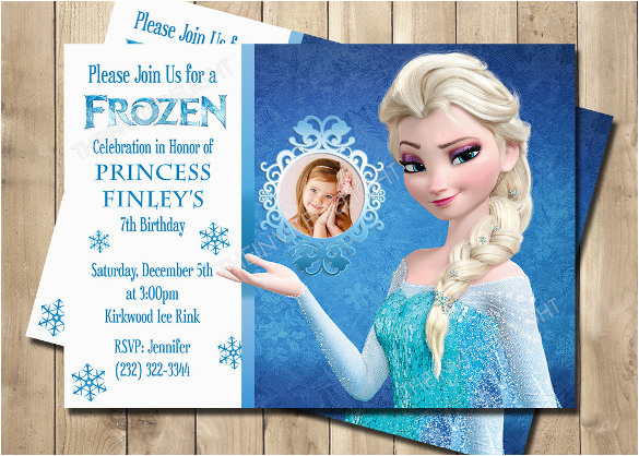 frozen birthday invitations