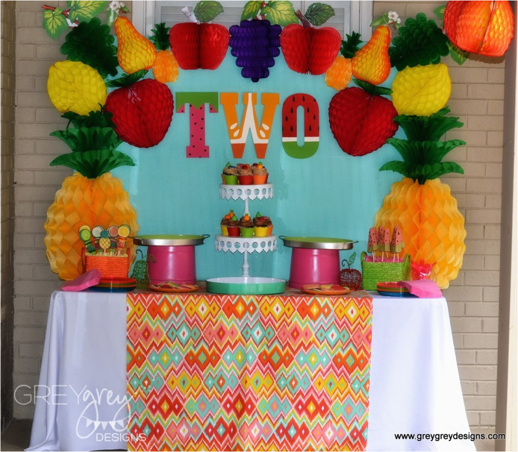 2 year old party ideas fruit theme party