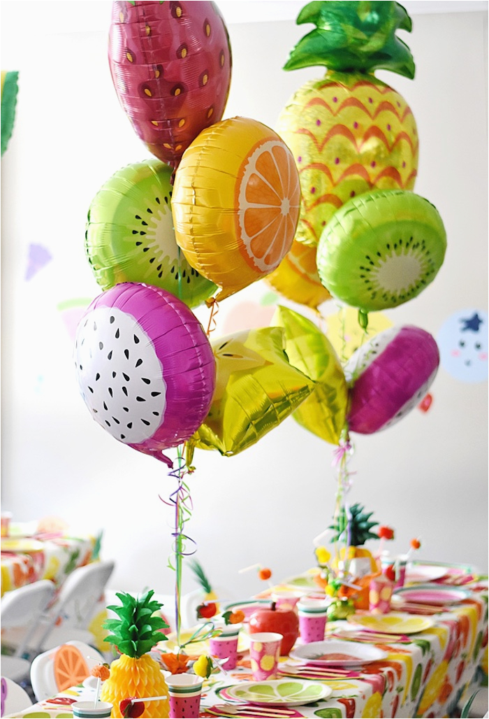 colorful tutti frutti birthday party