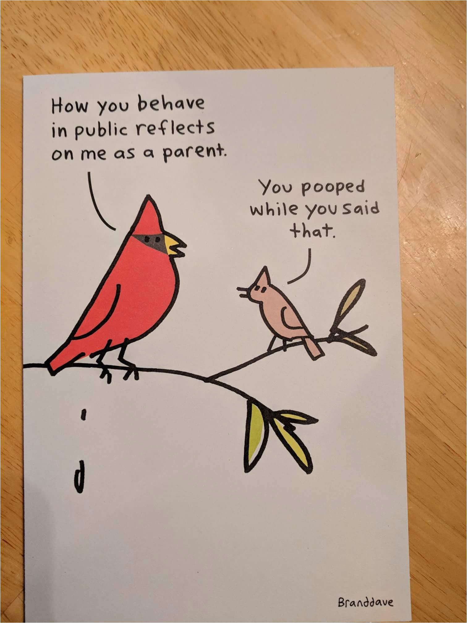 as a parent the best birthday card ive ever received the toilet humor is strong in our house
