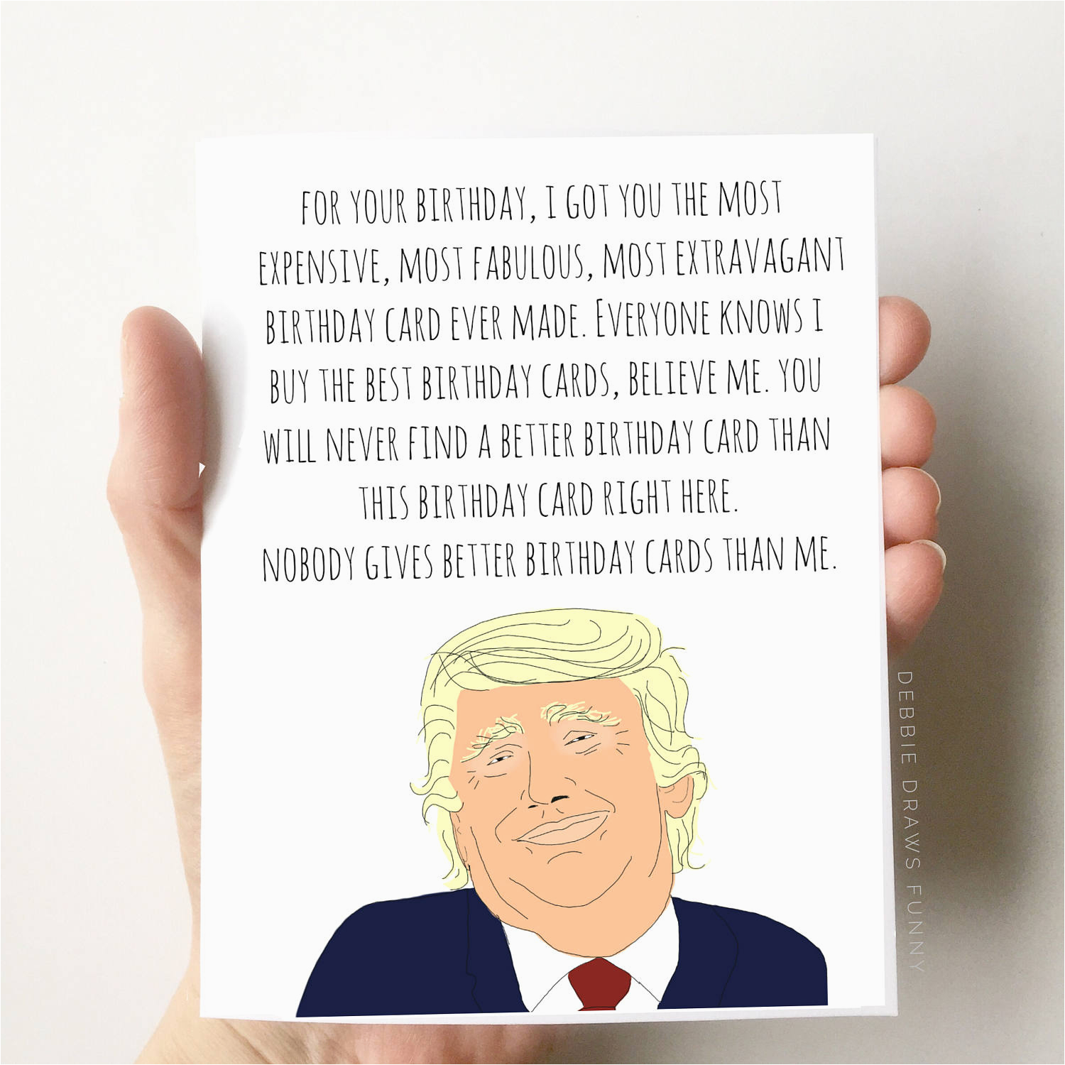 donald trump birthday card funny