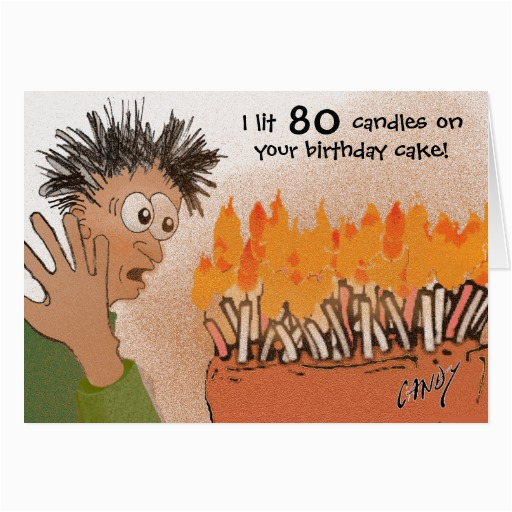 funny 80th birthday card zazzle