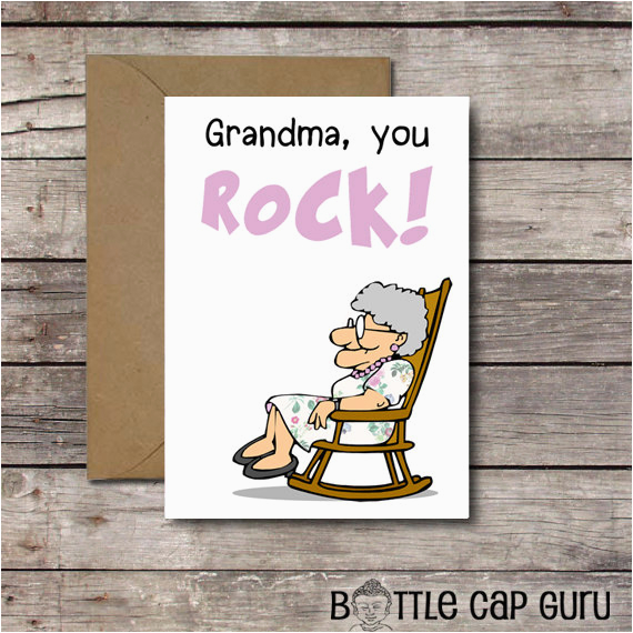 grandma you rock funny printable