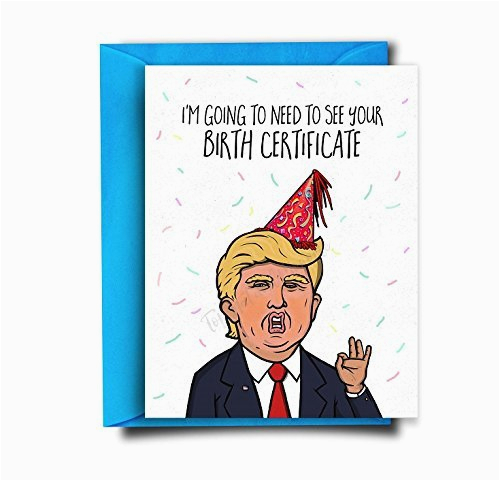 funny birthday cards for men women him boyfriend friend donald trump gag gifts 30th birthday card political cards