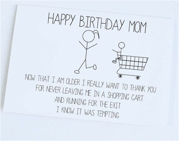 mother birthday mom birthday funny birthday card silly