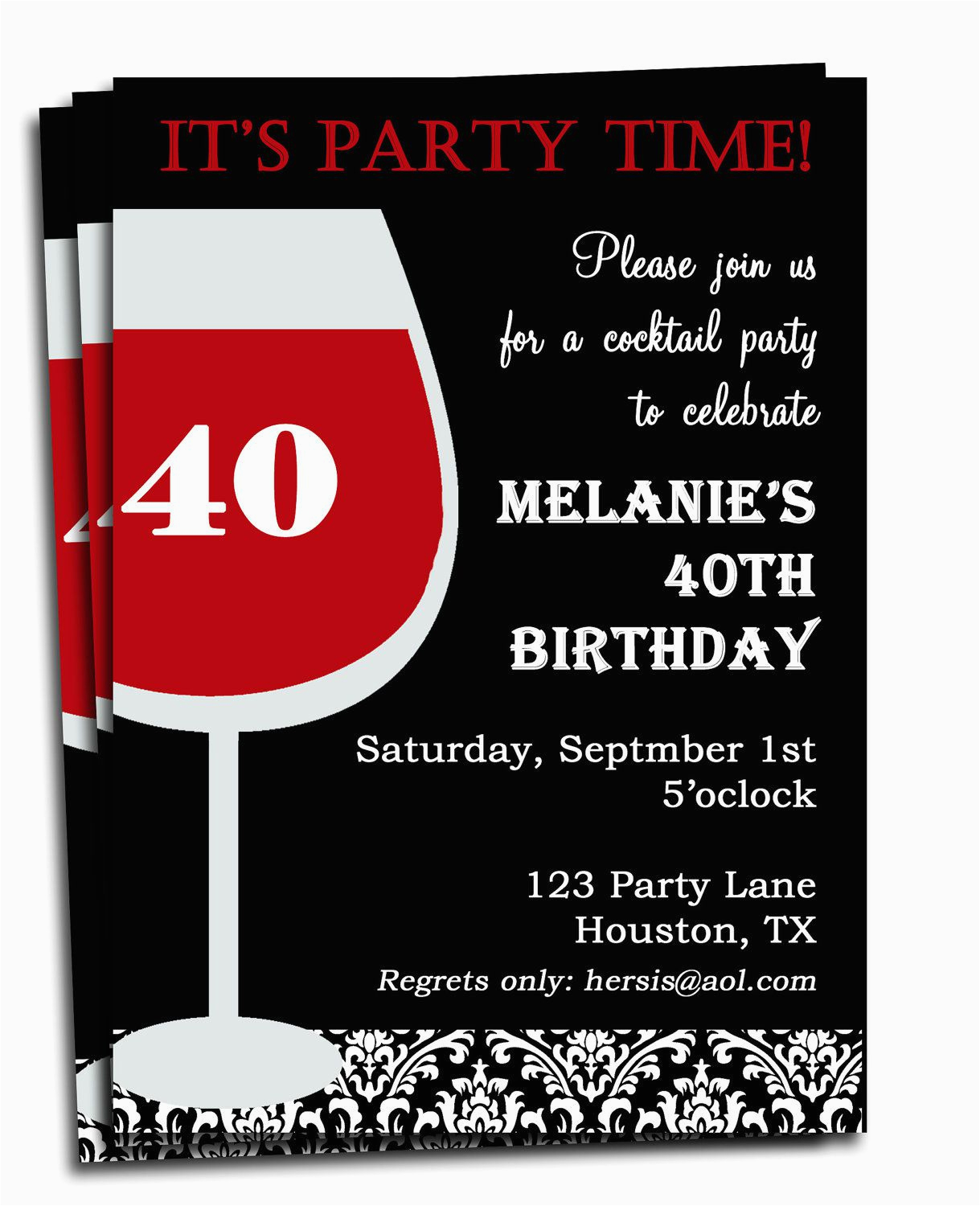 funny birthday party invitations for adults