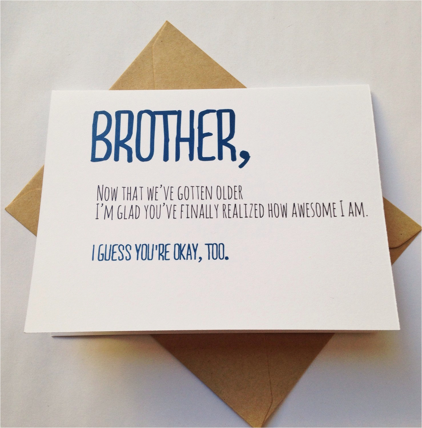brother card brother birthday card funny