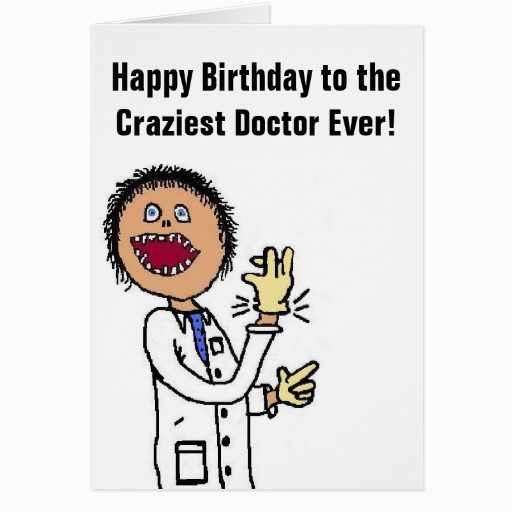 funny doctor cartoon greeting card zazzle