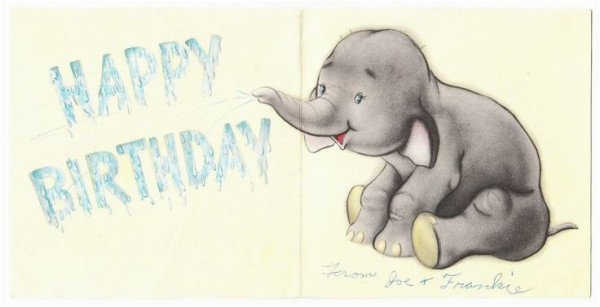 happy birthday wishes with elephants