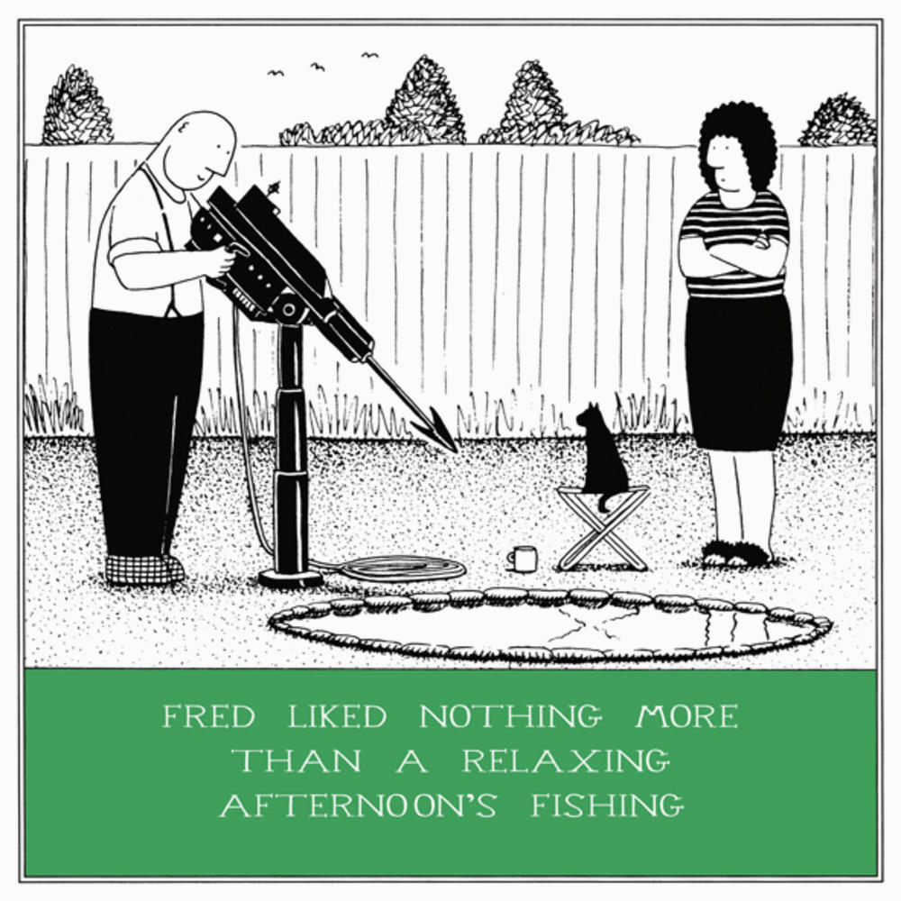 relaxing fishing funny fred birthday card cards love kates