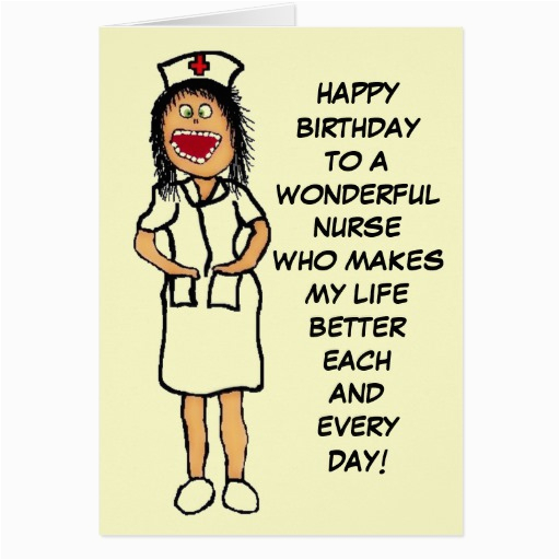 happy birthday nurse cartoon greeting card 137429224739124269