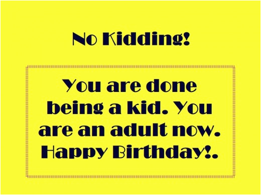 funny quotes for boys 18th birthday