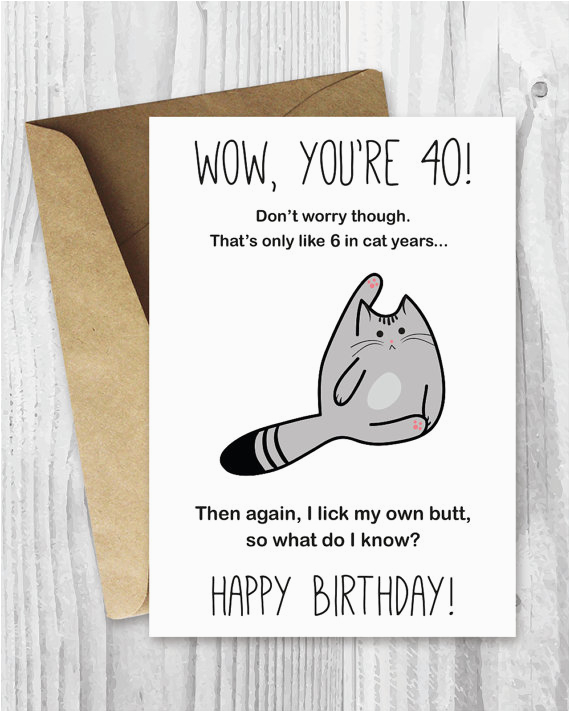 40th birthday card printable birthday