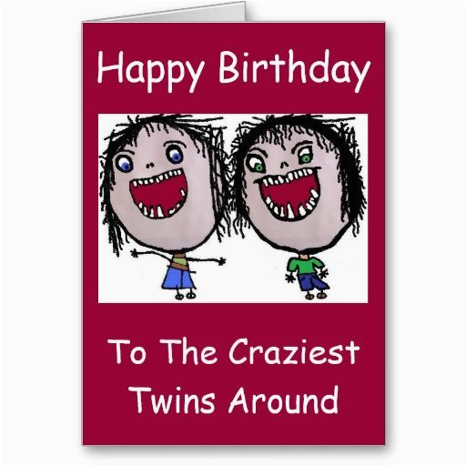 birthday card for twins