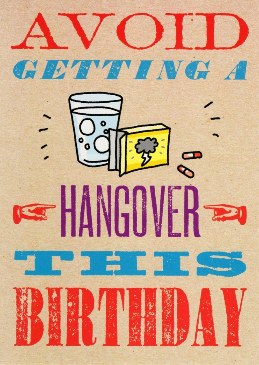 kcsnhpp002 avoid getting a hangover funny birthday card hot potato range greeting cards