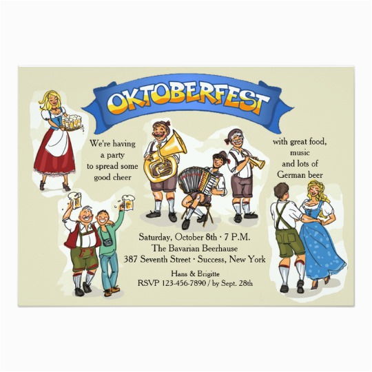 German Birthday Invitation Cards Oktoberfest Party Invitation Zazzle