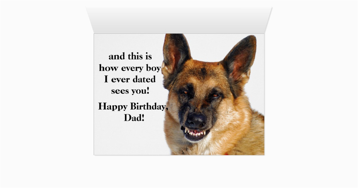 german shepherd birthday card for dad zazzle com