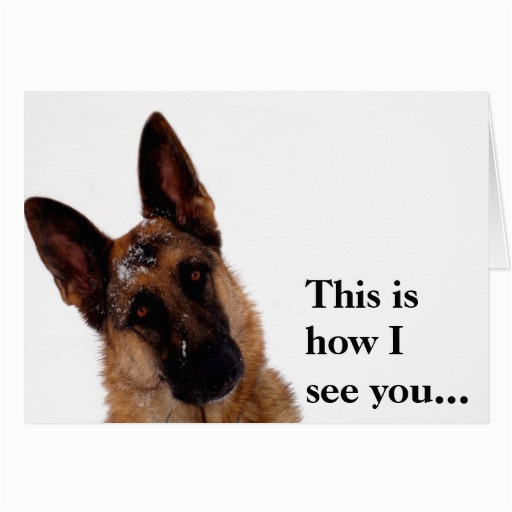 german shepherd birthday card for dad zazzle