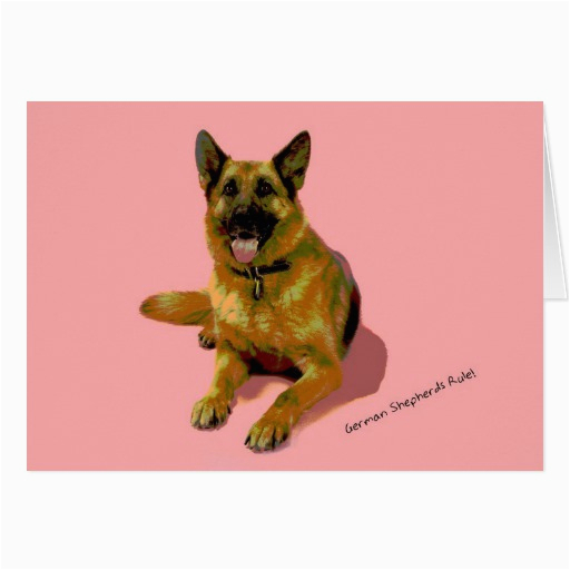 german shepherd birthday card zazzle