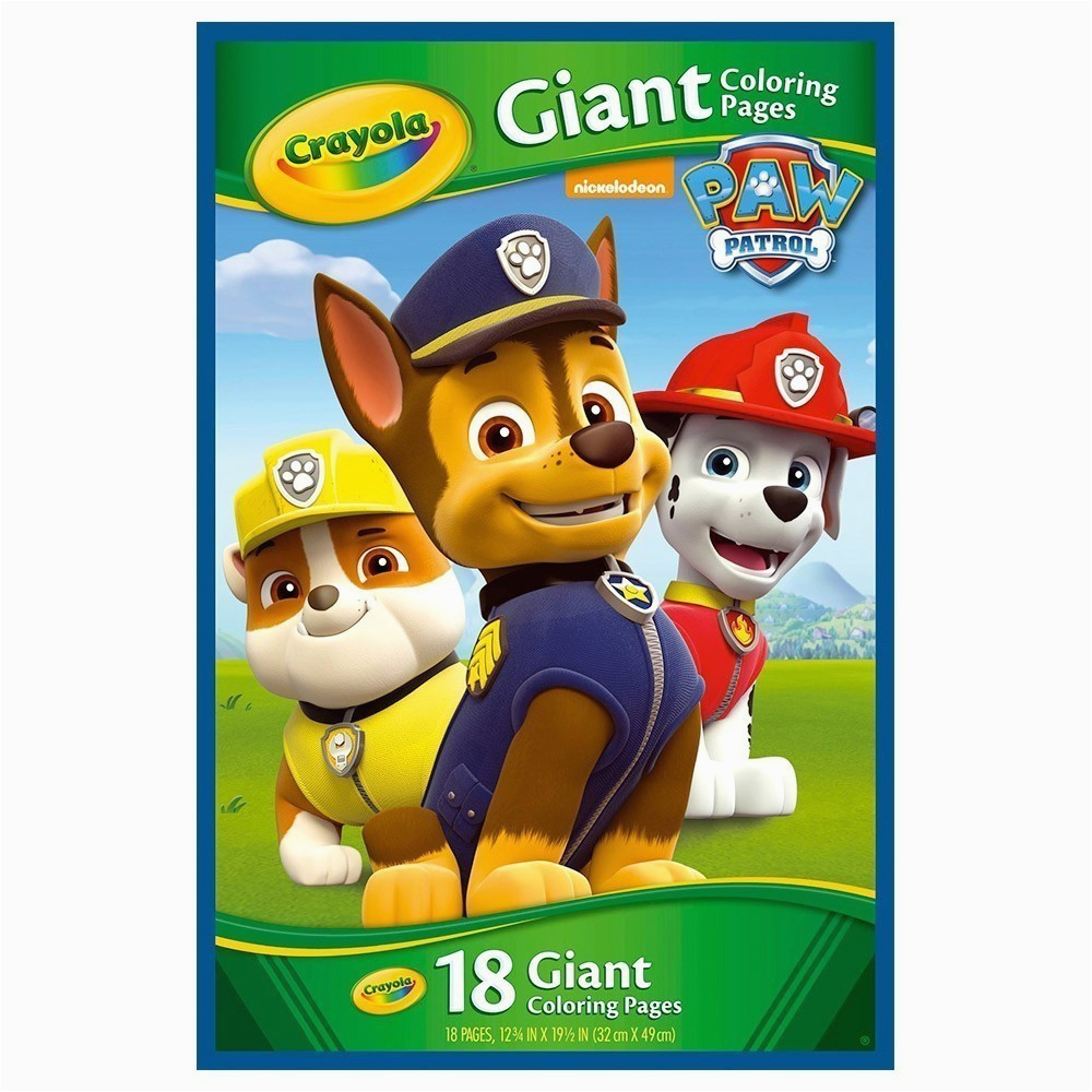 crayola giant colouring pages paw patrol online toys